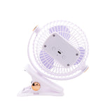 USB Rechargeable 360° Rotation 3 Speeds Desk Fan with a Clip（