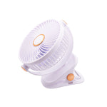 USB Rechargeable 360° Rotation 3 Speeds Desk Fan with a Clip（