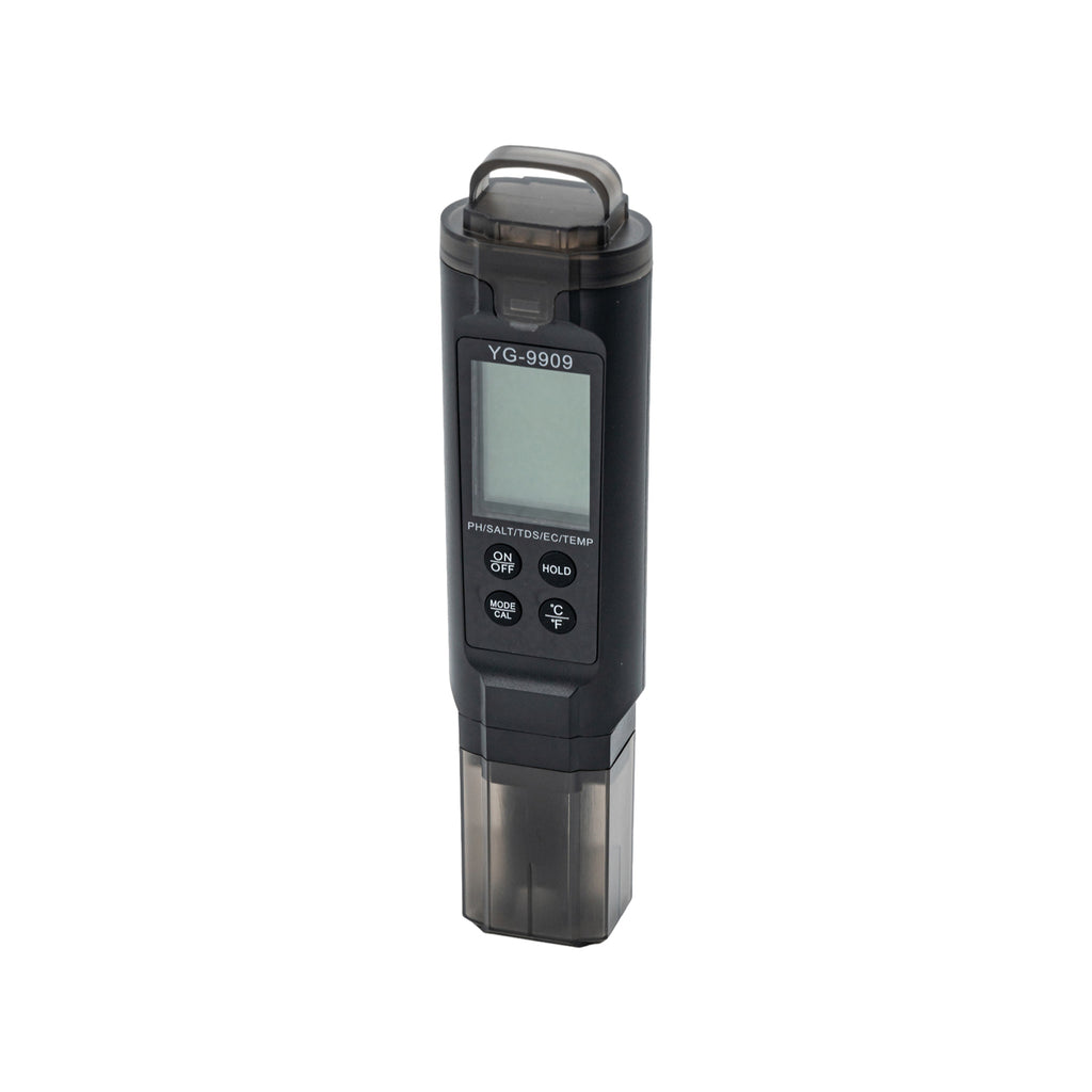 RUIZHI 5-in-1 multifunctionele watertester - PH/TDS/EC/zoutgehalte RUIZHI 5-in-1 multifunctionele watertester - PH/TDS/EC/zoutgehalte